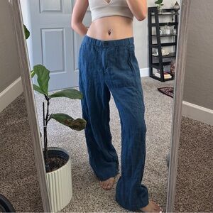 Eileen Fisher 100% Organic linen pants size